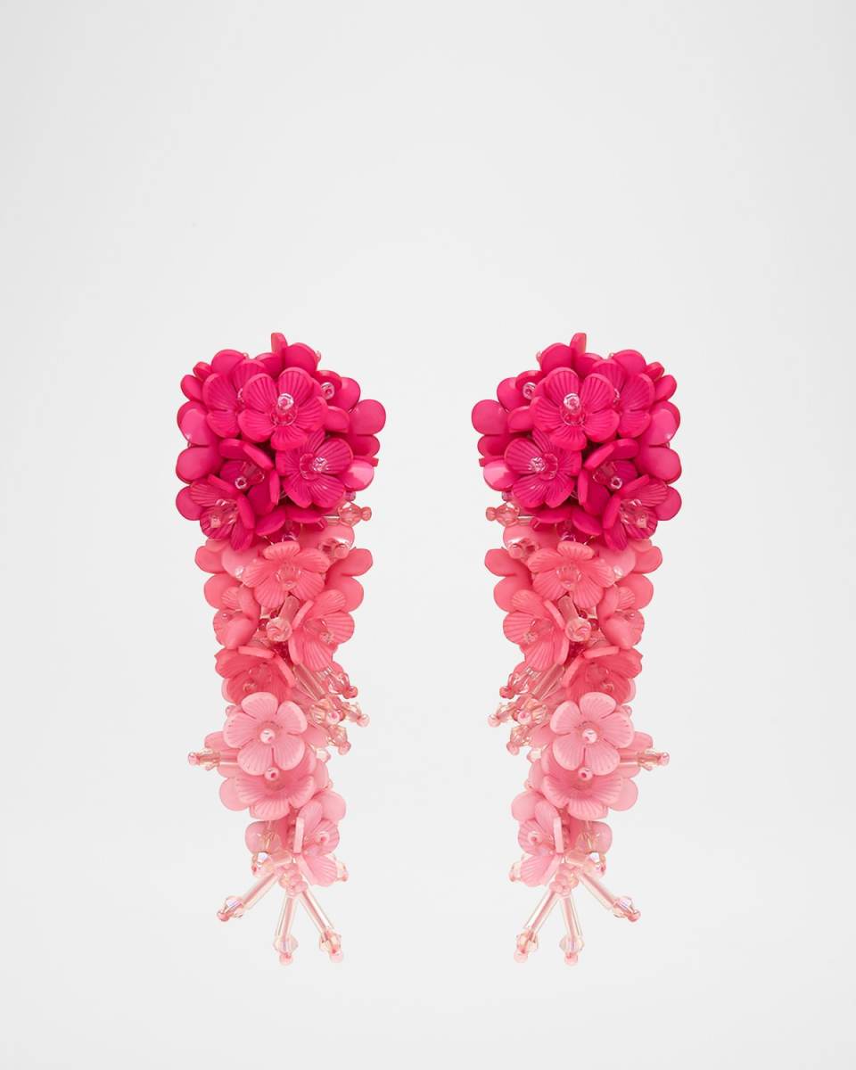 Plexy Flowers Bouquet Earrings